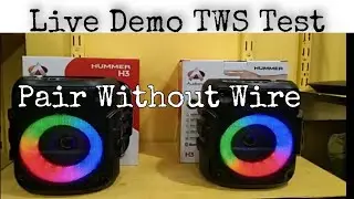Live Demo TWS Test, 5th generation audio. Audionic Hummer H3 to H3 ( @redonwebtv7300 )