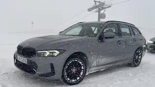 2023 BMW 330e xDrive G21 M Sport in Skyscraper Grau metallic im #winter