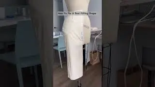 How to fix a bad fitting muslin drape #sewing #sewing-tutorial #fashiondesign