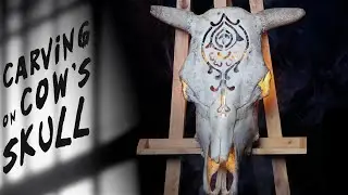Transformation From Cow Skull to Ancient Tribal Mask!