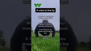 4 Rules to Live By for Ultimate Success! 💪✨ #Motivation #LifeRules #positiveself #wellnesswhisper