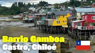 Caminando por el pintoresco Barrio Gamboa de Castro, Chiloé 🇨🇱