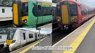 Trains at Three Bridges - Spring 2024 with ​⁠@Brandonwillson3
