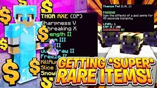 GETTING *SUPER* RARE ITEMS ON SOTW! (HEROES VS VILLAINS!) | Minecraft Skyblock | PVPLAB