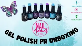 NAIL ADDICT LOS ANGELES - GEL POLISH PR HAUL 💜 VEGAN 💜 CRUELTY-FREE 💜 SO PRETTY!