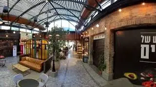 360 Sarona German Colony and urban food market in Tel Aviv with Insta360