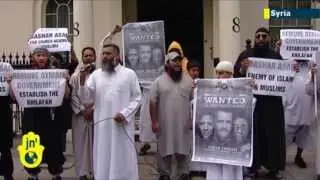 Syrian Civil War: Protests held in London and Amman rally against alleged chemical attack