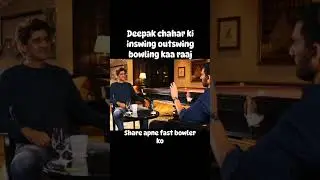 Deepak Chahar Reveals How He Mastered Swing Bowling 🎯 | Practice Secrets Inside