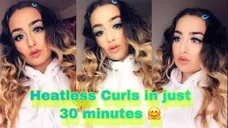 Heatless Curls in just 30 minutes!! two dollars$$