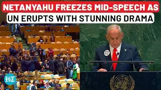 Netanyahu Freezes Mid-Speech? Israeli PM's UN Speech Rocked By Slogans, Walkouts In Shocking Drama