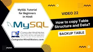 #22 How to create backup of any table in MySQL?