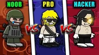 Doodle Army 2: Mini Militia | Noob vs Pro vs Hacker