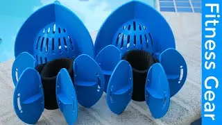 Aqualogix Total Body Bundle - Max Resistance Aquatic Bells & Max Resistance Fins