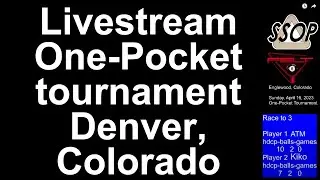 Felt One-Pocket Tournament, Denver, Colorado