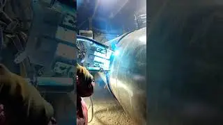 Automatic welding of natural gas pipeline. #automaticwelding
