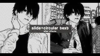 slide+circular text || After Effects