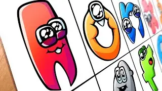 Drawing Baby Alphabet Lore But it's Reverse (l-c) / How to draw Alphabet Lore MEME