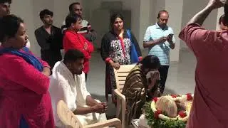 Ambarish (RIP)  final Death video. @ all actors visited ,including #yash.