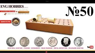 Live Coin Roll Hunt #50 Part 1 (10oz Silver Round + Gold)