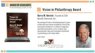 LVCF Presents the 2020 Vision in Philanthropy Award to Barry M. Kessler