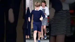 Prince Louis Surprises Crowd with Dance Move While Walking with Princess Charlotte! #princelouis