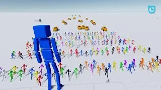 Rush into the car in the crowd | Fun with Ragdolls The Game #12