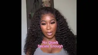 UNice Invisible HD Lace Wigs Glueless Lace Jerry Curly  Human Hair Wig