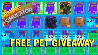 LIVE | Grinding Rebirths | Mining Simulator 2 | FREE PETS | #Roblox