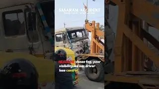 Accident time morning 6am #viralvideo #accident #sasaram #news #explorepage