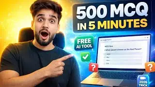 Create 500 MCQ questions in just 5 minutes using Google Forms 🤯 100% FREE Auto Quiz Maker AI 