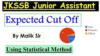 Junior Assistant Expected Cut off | JKSSB Junior assistant Safe Score| By Malik Sir