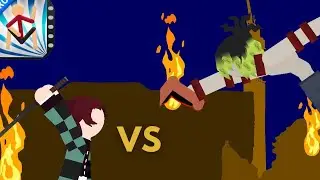 Tanjiro Selfless Vs Gyutaro | Made on sticknodes x Flipaclip x Capcut...