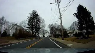 Driving through Lincoln and North Providence, Rhode Island