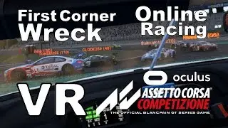 Recovery drive after online race turn 1 bumper cars puts me plum last at Nurburgring (VR)