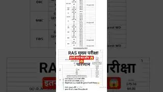 RAS main result #ras #rasresult #ras2025 #result