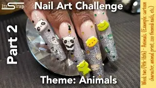 Animal Nails | August Nail Art Challenge Week 2 Pt 2 | Encapsulated & Kawaii Charm Nails | Itz Sirap