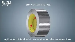 Aplicación cintas aluminio 3M fabricación electrodomésticos