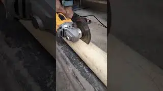 Grinder Cutting PVC Pipe #shorts
