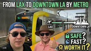 LAX | Riding LA Metro From LAX to Downtown LA  via C, and J Line - Part 1
