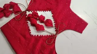 Blouse design with potali button cutting and stitching  || potali button blouse design 