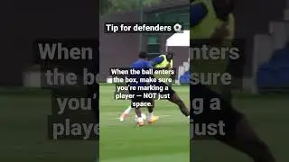 Getting tight & man-marking attacking players when defending in your own box is 🔑