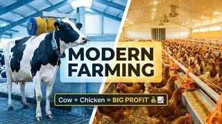 Amazing Modern Cow and Chicken Farming Technology | Millionaire Business Plan