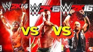 WWE 2K14 FINISHERS VS WWE 2K15 FINISHERS VS WWE 2K16 FINISHERS Comparison😍😍👏