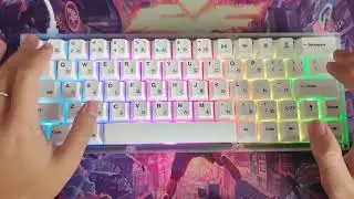Cheap60 acrylic stacker gasket mounted keeb typing test