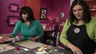 Create a grid design with patterned paper on Scrapbook Soup with Ronda Palazzari (305-4)