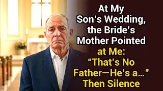 At My Son’s Wedding, the Bride’s Mother Pointed at Me: “That’s No Father—He’s a…” Then Silence