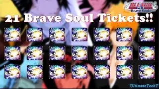 21 Brave Soul Tickets And a 5 Star!!!  | Bleach Brave Souls