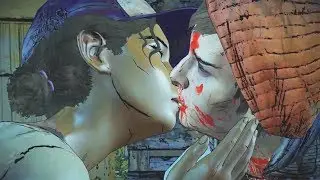 Gabentine - Clem Kisses Gabe - The Walking Dead Season 3 Episode 5