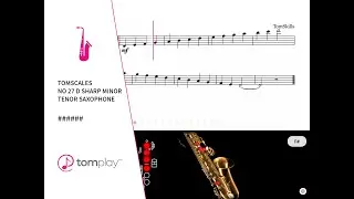 D Sharp Harmonic Minor Tenor Saxophone Scale (Sheet Music and Backing Track) 🎷