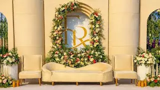 Stunning Wedding Stage Setup | Beautiful Floral Arch & Elegant Decor Ideas!&rdquo;